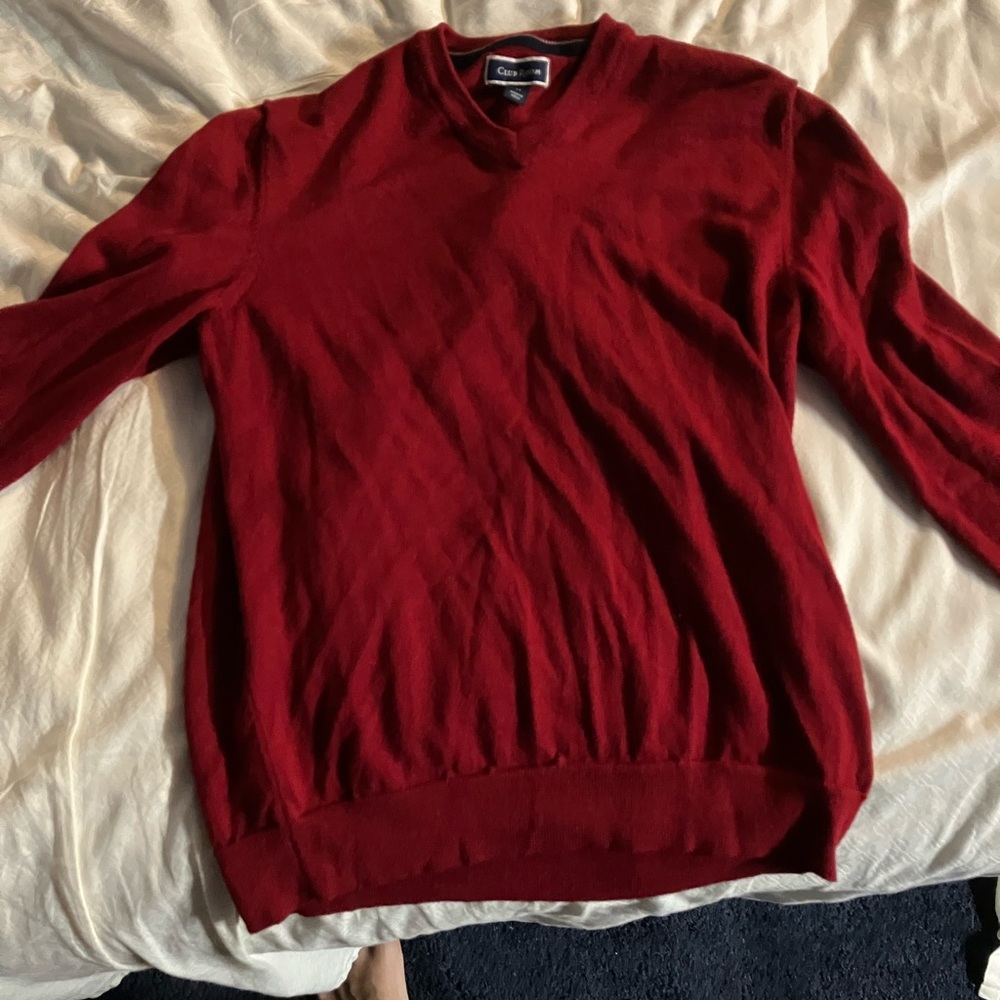 Red Club Room Sweater